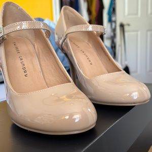 Nude Mary Jane Stiletto Pump